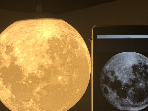 Customer photo review of The Original Hanging Moon Lamp™