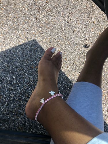 Customer photo review of KUTEBUTTERFLY ANKLET II