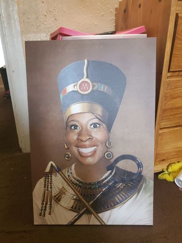 Customer photo review of The Egyptian Queen - Custom Canvas