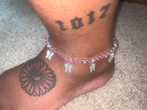 Customer photo review of KUTEBUTTERFLY ANKLET II