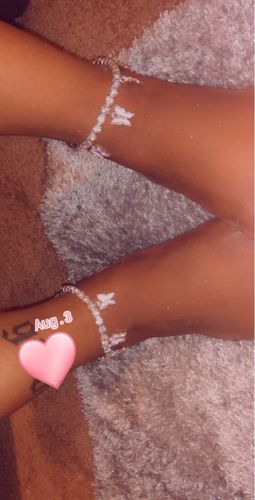 Customer photo review of KUTEBUTTERFLY ANKLET II