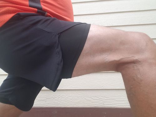Customer photo review of 7" Pocket Hybrid Shorts