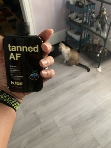 Customer photo review of b.tan tanned AF Outdoor Oil