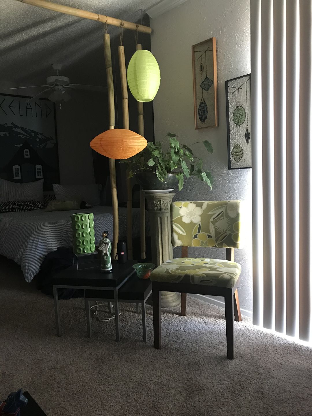 Customer photo review of 16" Orange Saturn Paper Lantern