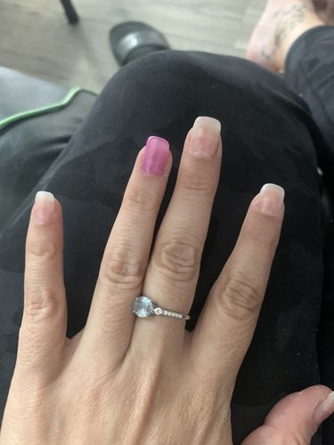 Customer photo review of GHDip Dip Powder Nail Kit G641 (Pink&White French Nail Colors)