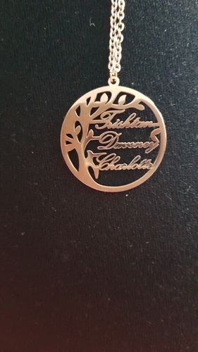 Customer photo review of Mon meilleur cadeau ©  : Collier Arbre de Vie Unisex Personnalisé