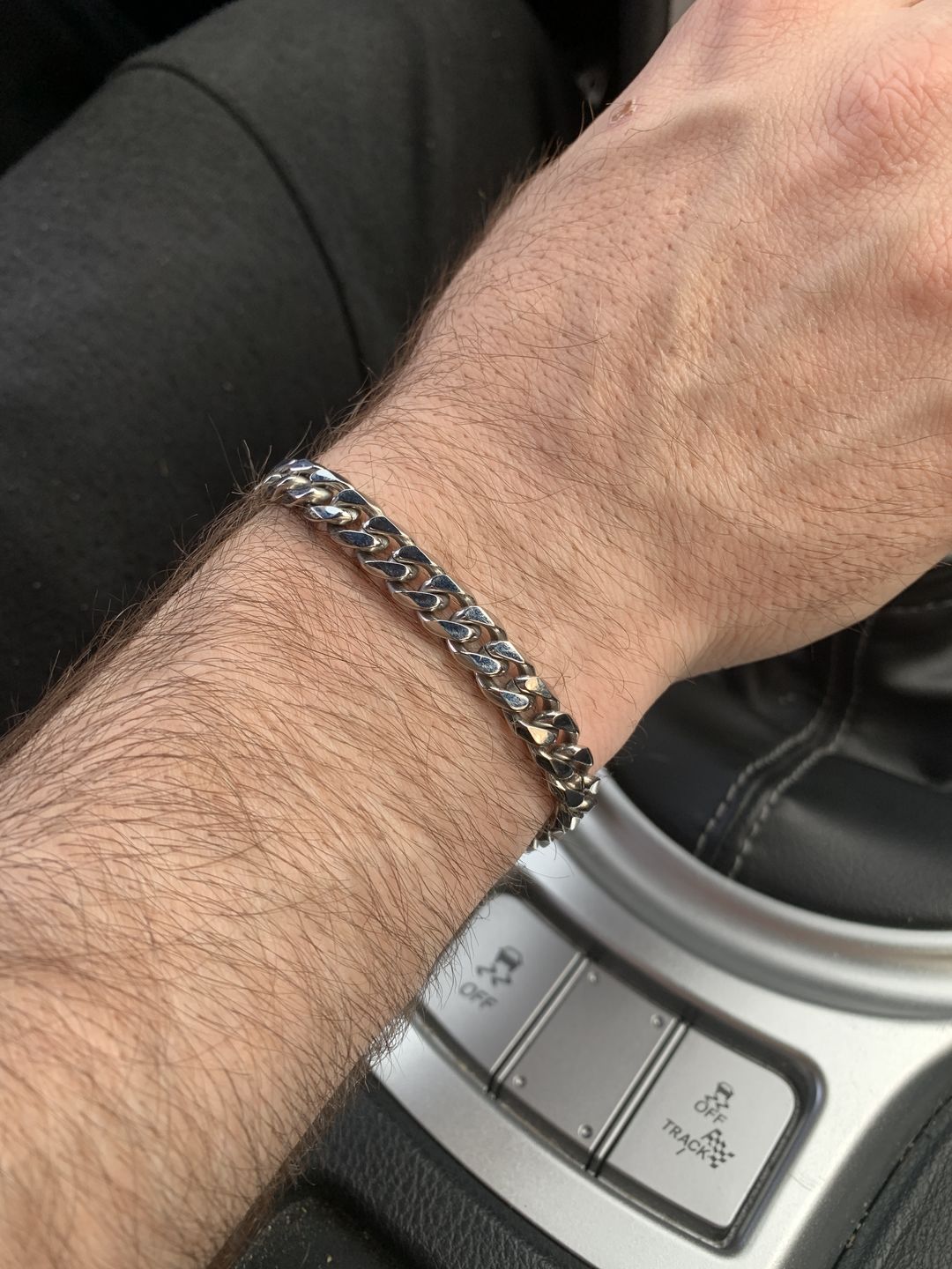 Customer photo review of 8mm Stainless Steel Cuban Link Bracelet
