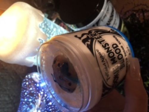 Customer photo review of Cookie Monster Blood Sugar Scrub