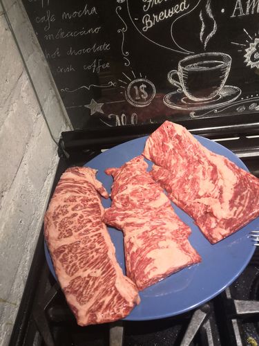 Customer photo review of Persillé de basse-côte "Chuck Flap" Wagyu 200gr | Australie