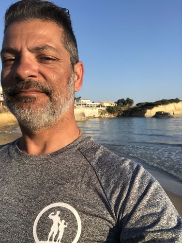 Customer photo review of Fit Father Workout Shirts