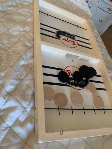 Customer photo review of Fast Sling Puck Board Game