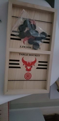 Customer photo review of Fast Sling Puck Board Game