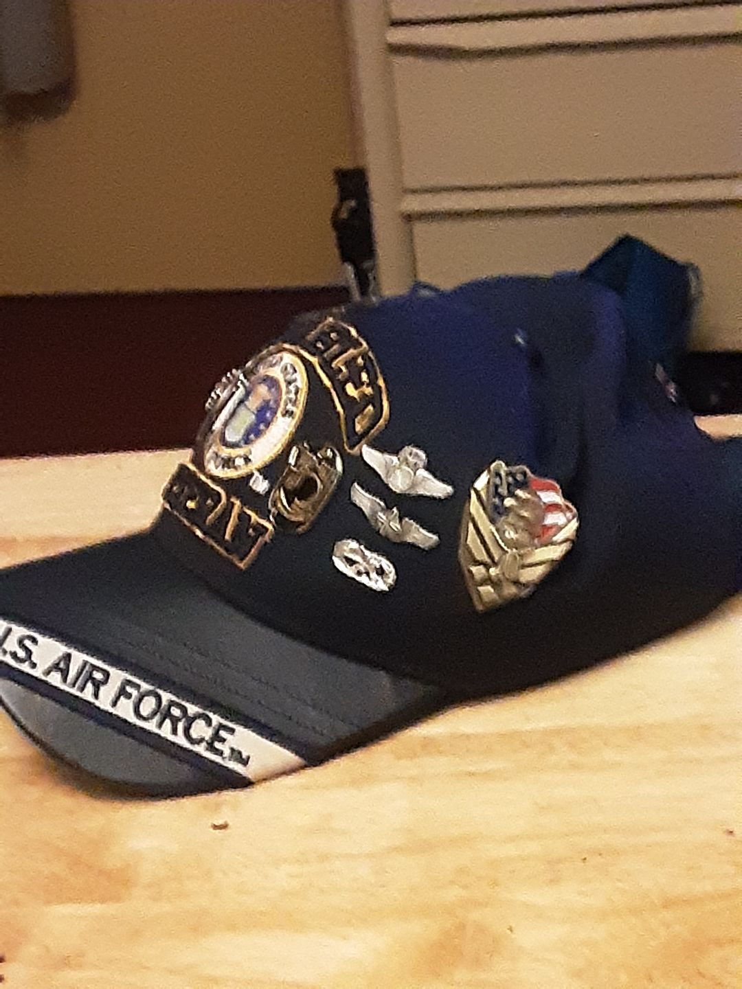 Customer photo review of US Air Force Veteran Pin