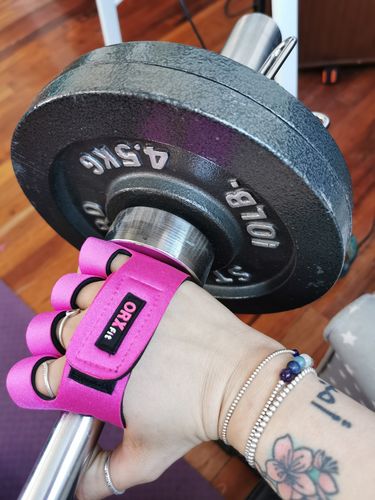Customer photo review of Guantes Pesas GRAB Mujer