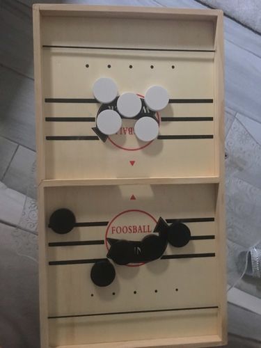 Customer photo review of Fast Sling Puck Board Game