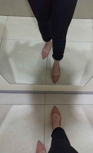 Customer photo review of Gian Old Rose Suede