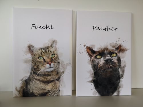 Customer photo review of Individuelles Haustierporträt - Leinwanddruck