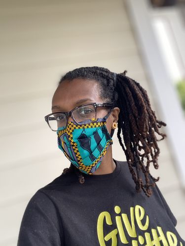 Customer photo review of ADULT REUSABLE FACE MASK WITH COMPLEMENTARY FILTER