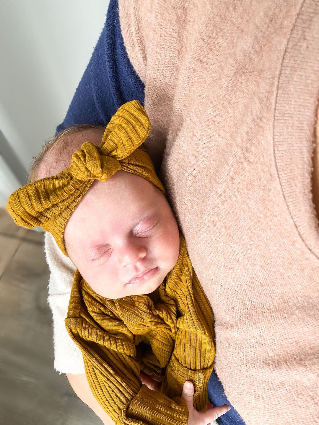 Customer photo review of The Snap Romper - Rosewood Ribbed