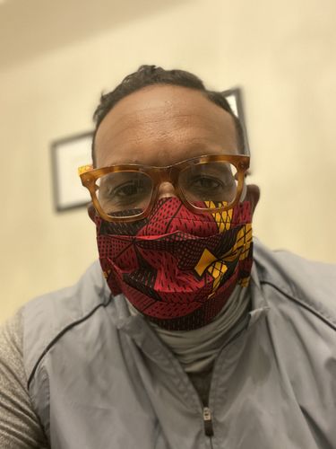 Customer photo review of PACK OF 6 ADULT REUSABLE FACE MASK