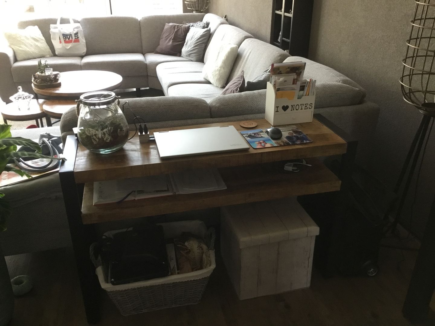 Customer photo review of Sidetable / Dressoir met schap Industrieel Design | Mangohout en Staal | 120x35x76cm
