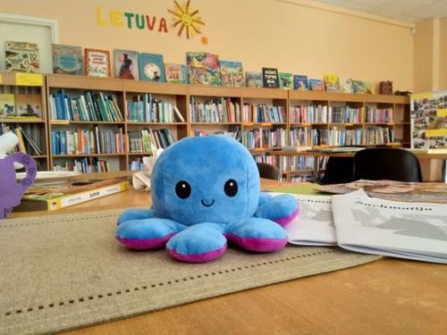 Customer photo review of Peluche octopus réversible