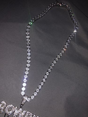 Customer photo review of Top Quality 115 Carat VVS Flawless Steel Chain