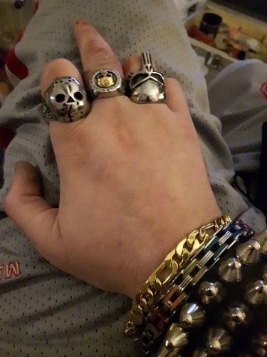 Customer photo review of JASON MASK RING