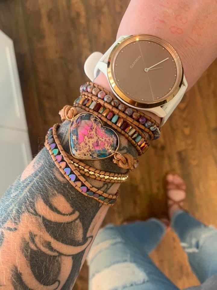 Customer photo review of Intense Love Protection Wrap Bracelet