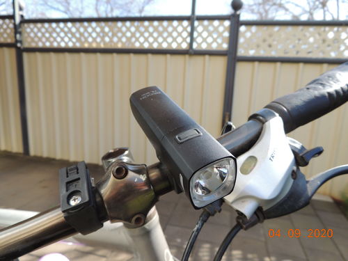 Customer photo review of Giant Recon HL 800 USB Front Light