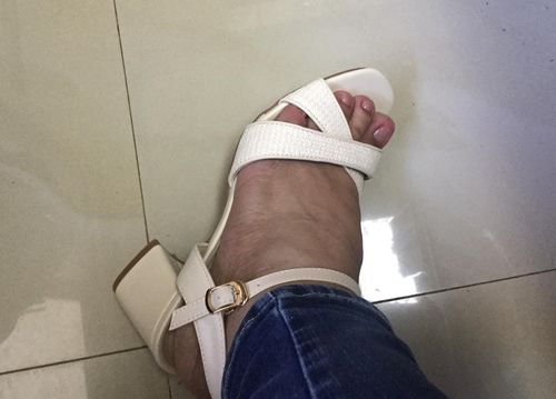 Customer photo review of Marla Heel Sandals