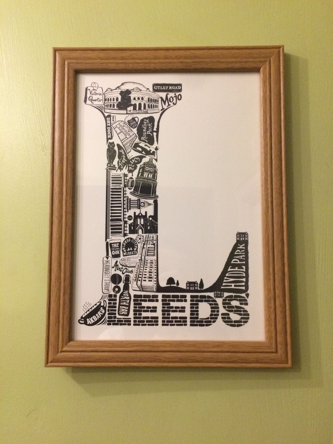 Customer photo review of Leeds Print