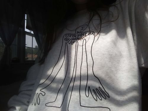 Customer photo review of I Am An Imperfect Human Being -- Sweatshirt