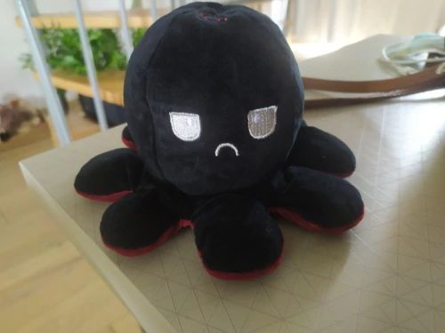 Customer photo review of Peluche octopus réversible