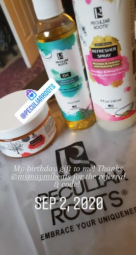 Customer photo review of Nourishing & Conditioning Hair Oil | 4 oz