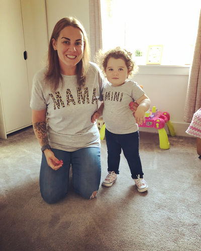 Customer photo review of Mama & Mini Mum & Kid Matching T-Shirts (MRK X)