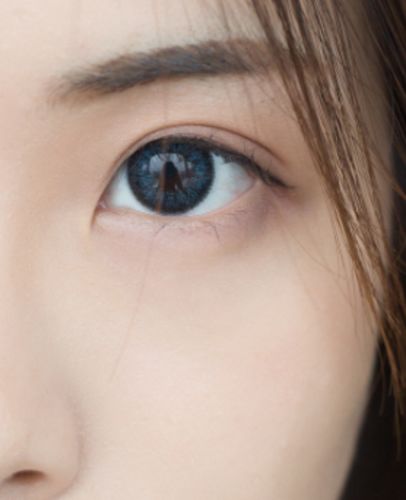Customer photo review of TTDeye Vintage Blue Colored Contact Lenses