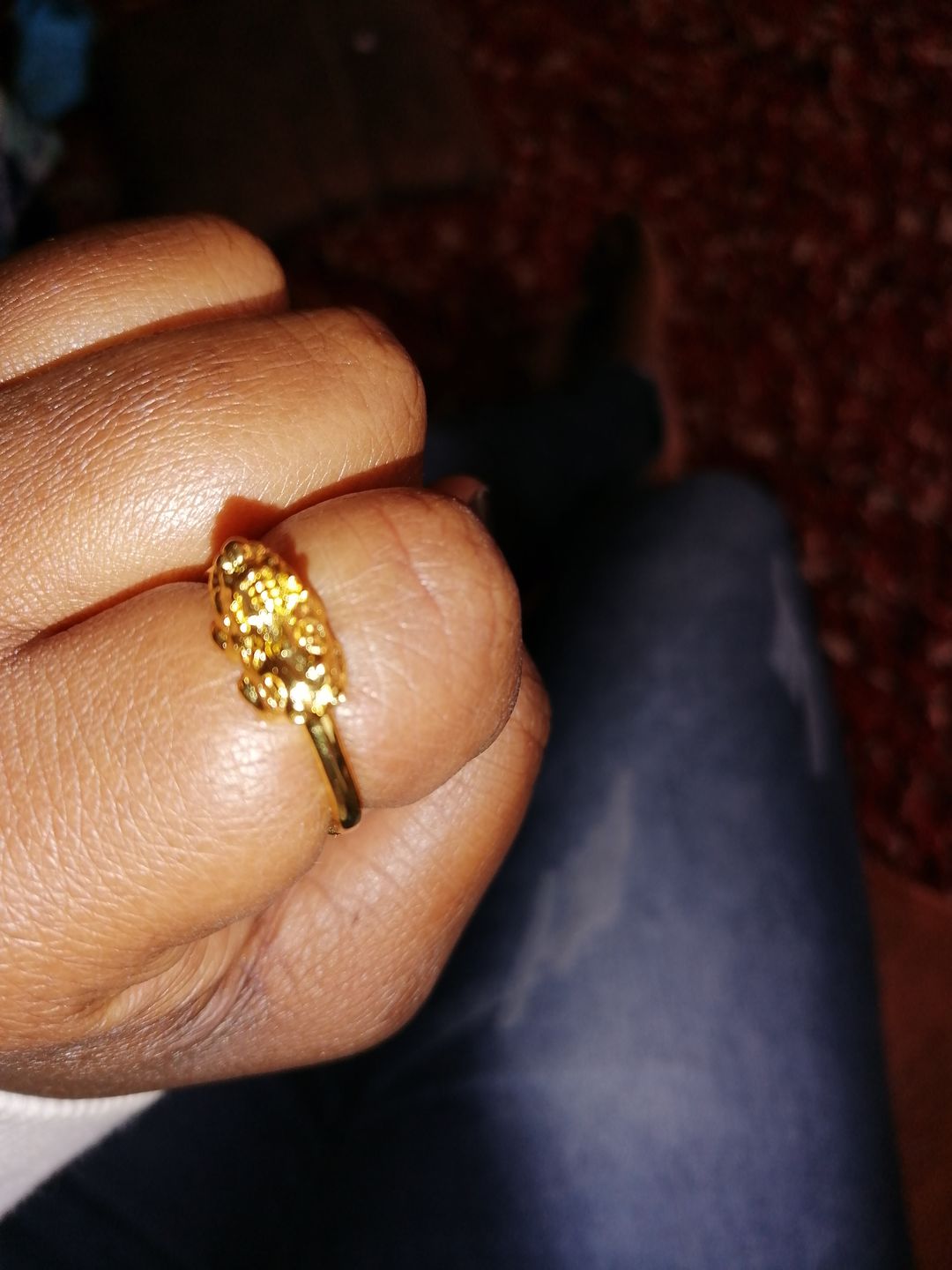 Customer photo review of Adjustable Lucky Gold Piyao Ring