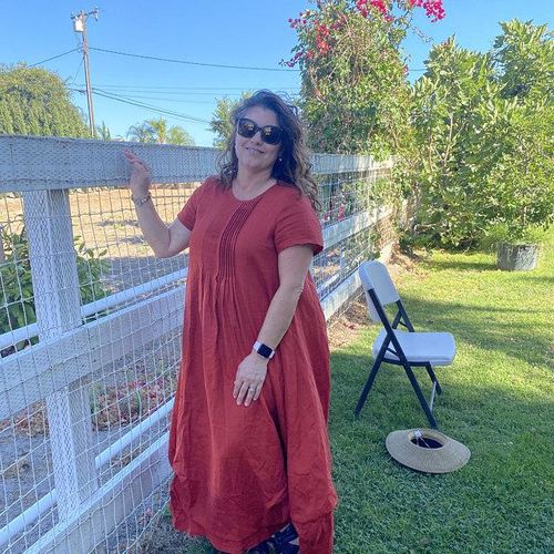 Karla review of short sleeve loose fit maxi dress C885# image 1 out of 1