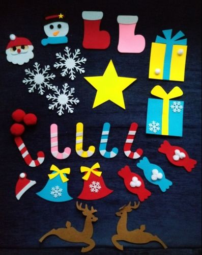 Customer photo review of Kids DIY Felt Christmas Tree