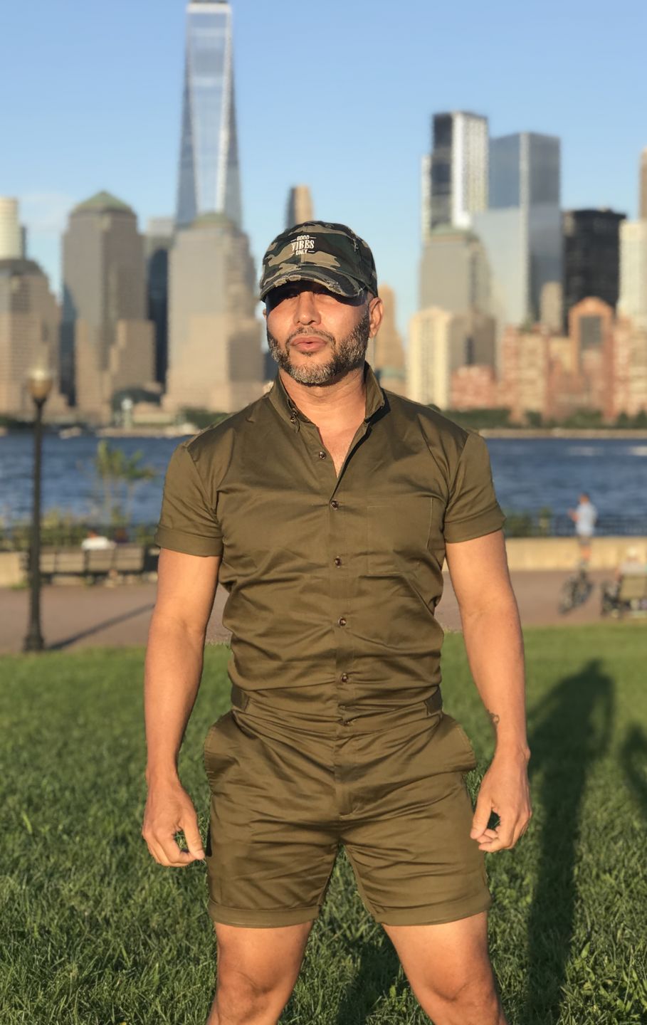 Customer photo review of Olive Mens Romper