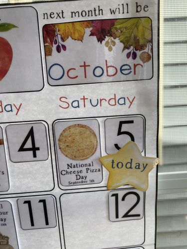 Customer photo review of September Silly Celebrations, Calendar Cards