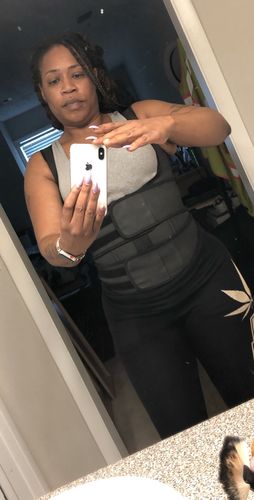 Customer photo review of LUX LATEX VEST - DOUBLE BELT