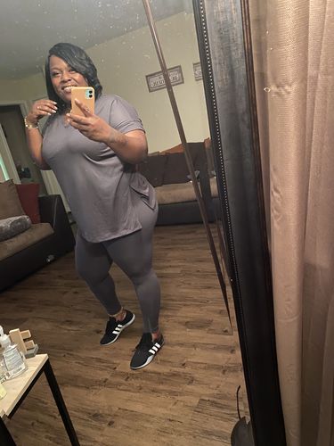 Customer photo review of Sassy Moody Legging Set (Ash Gray)