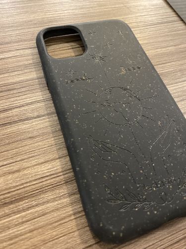 Customer photo review of Eco Friendly iPhone 11 Phone Case - Our Planet in Charcoal Black
