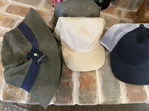 Customer photo review of Big Flexible Fit Hat, Light Tan