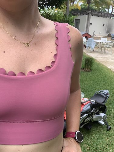 Customer photo review of Scallop Bra - Dark Blush