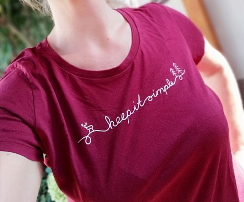 Customer photo review of KEEP IT SIMPLE - BIO (print)  - Damen Premium Organic Shirt