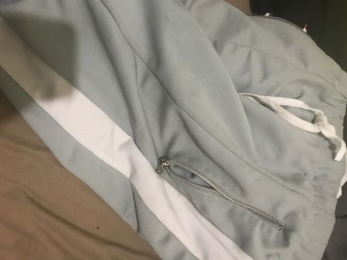 Customer photo review of Premium Triple Stripe Track Pants Black - White (ZCM4841)