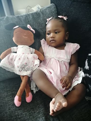 Customer photo review of Personalized Leyadoll (Strawberry) with Gift Bag - 2 Skin Tones